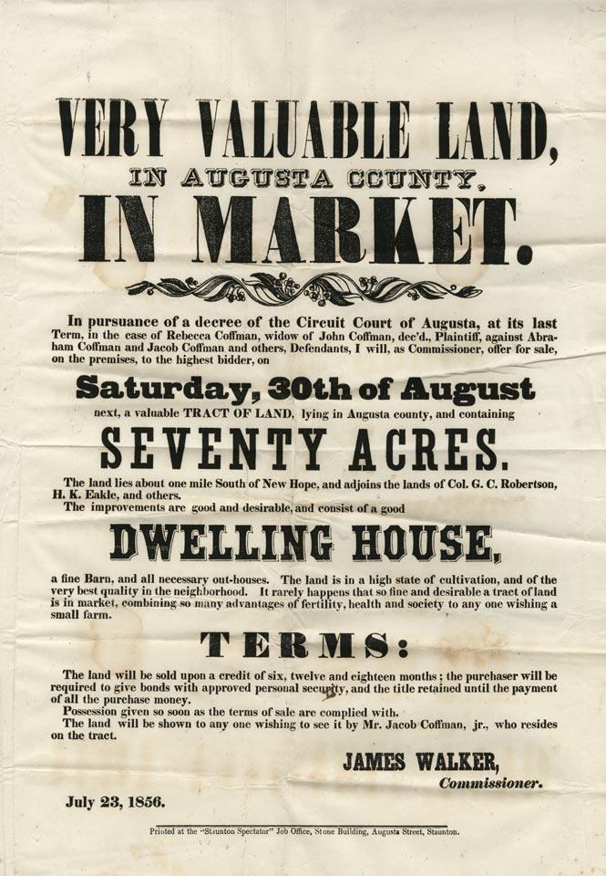 Grant Awarded to Aid in Digitizing Augusta County Chancery