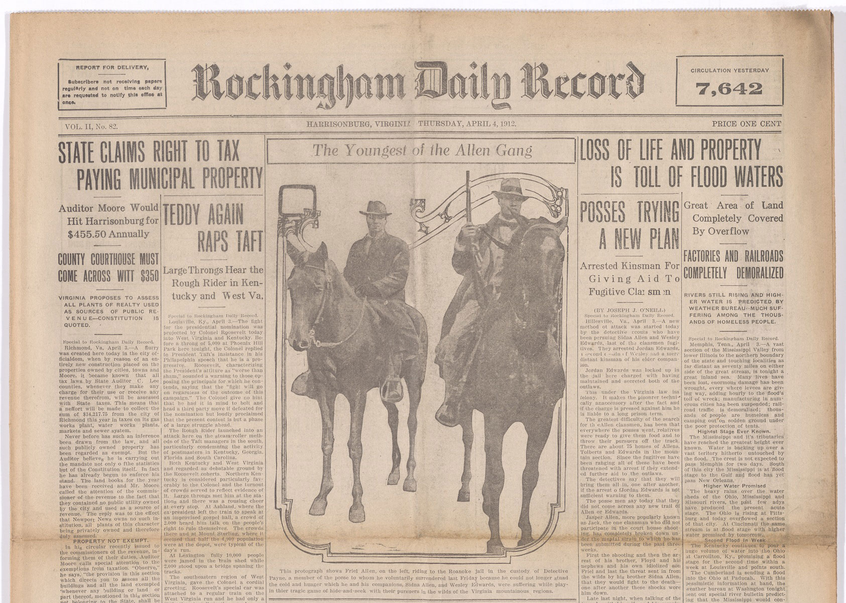 100 Years Ago — Law and Disorder