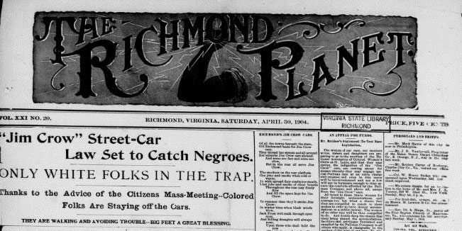 “Stay Off the Cars”–The Boycott of the Virginia Passenger and Power Company