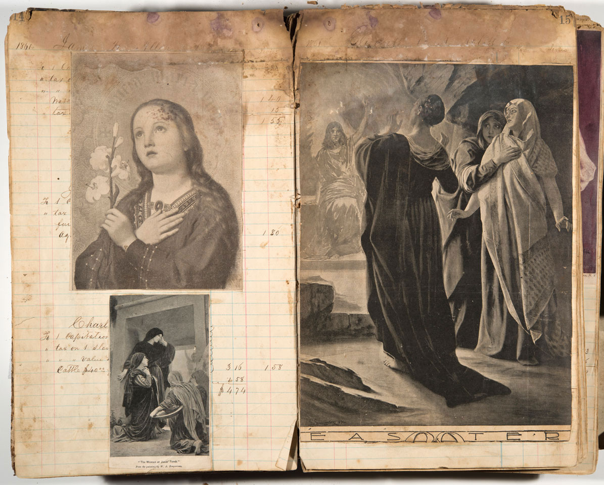 Halifax Tax Ledger Turned Child’s Scrapbook