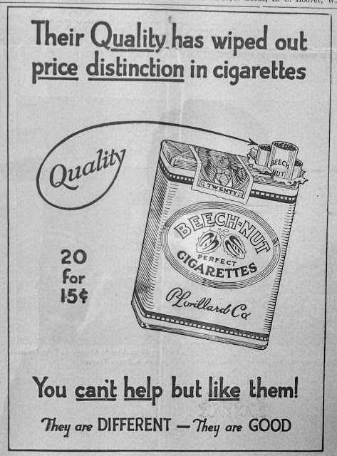 Cigarette Advertising in the 1930’s – Early Years