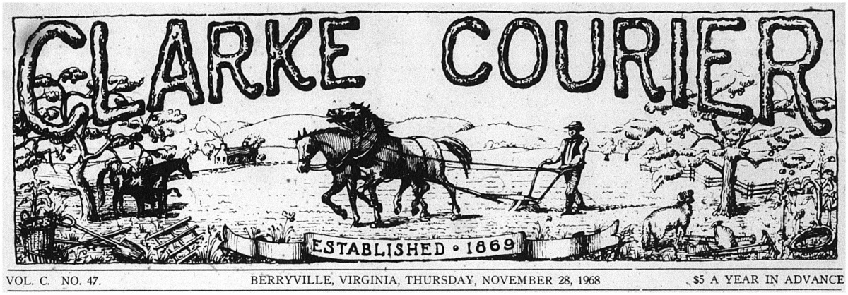 In Leaps of Ten: A Six Decade Tour of Seasonal Ads from The Clarke Courier, Berryville, 1928-1988