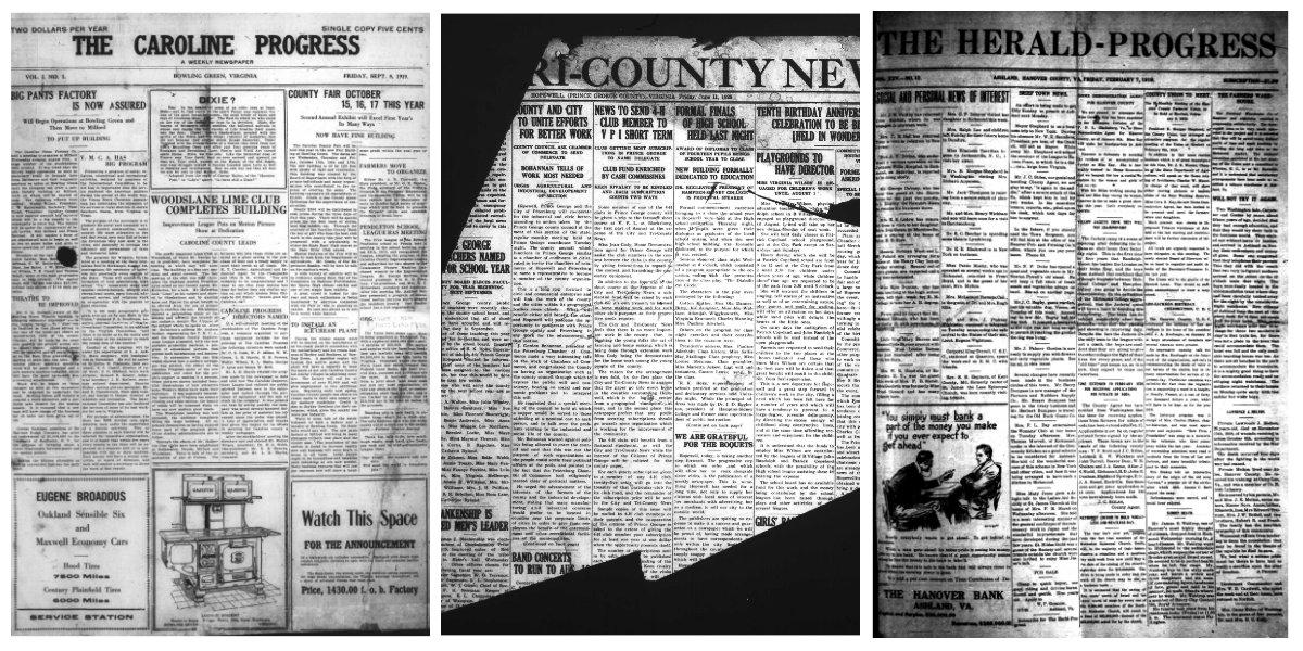 “We Are Passing Through A Metamorphosis From The Old To The New.” Ashland, Bowling Green & Hopewell: A Virginia Newspaper Vanishing Act
