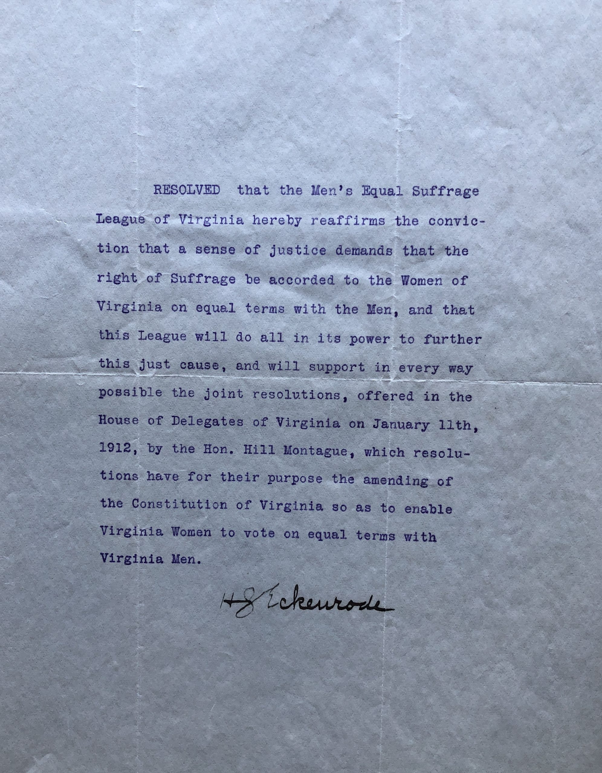 “Why should not women vote?” – Virginia Men Who Supported Woman Suffrage