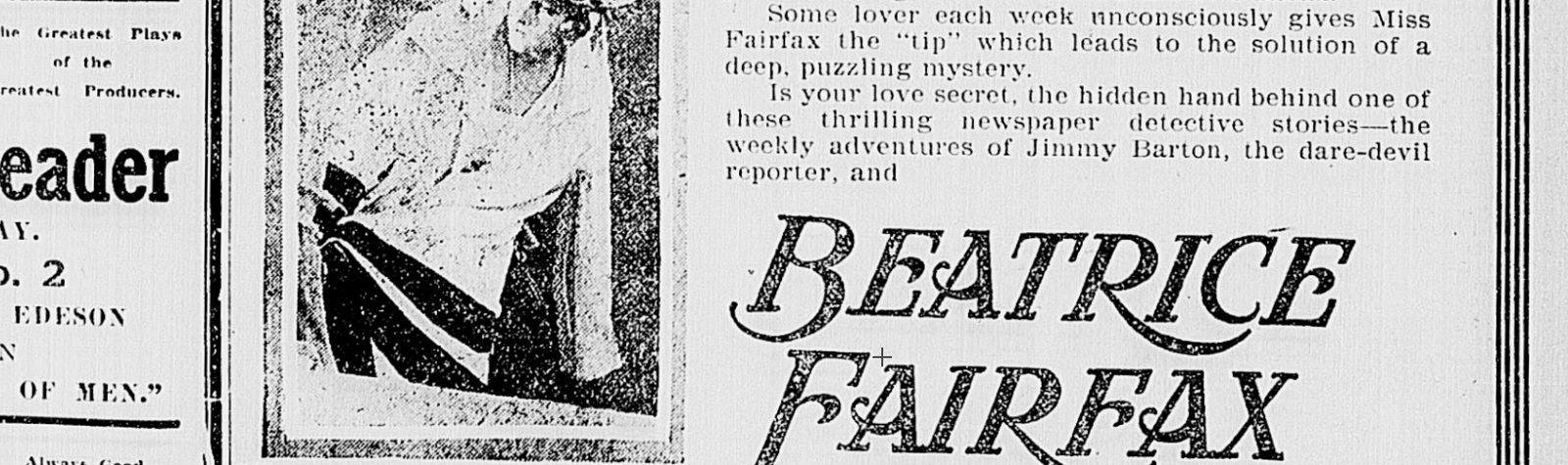 Random Reference: “Advice to the Lovelorn”