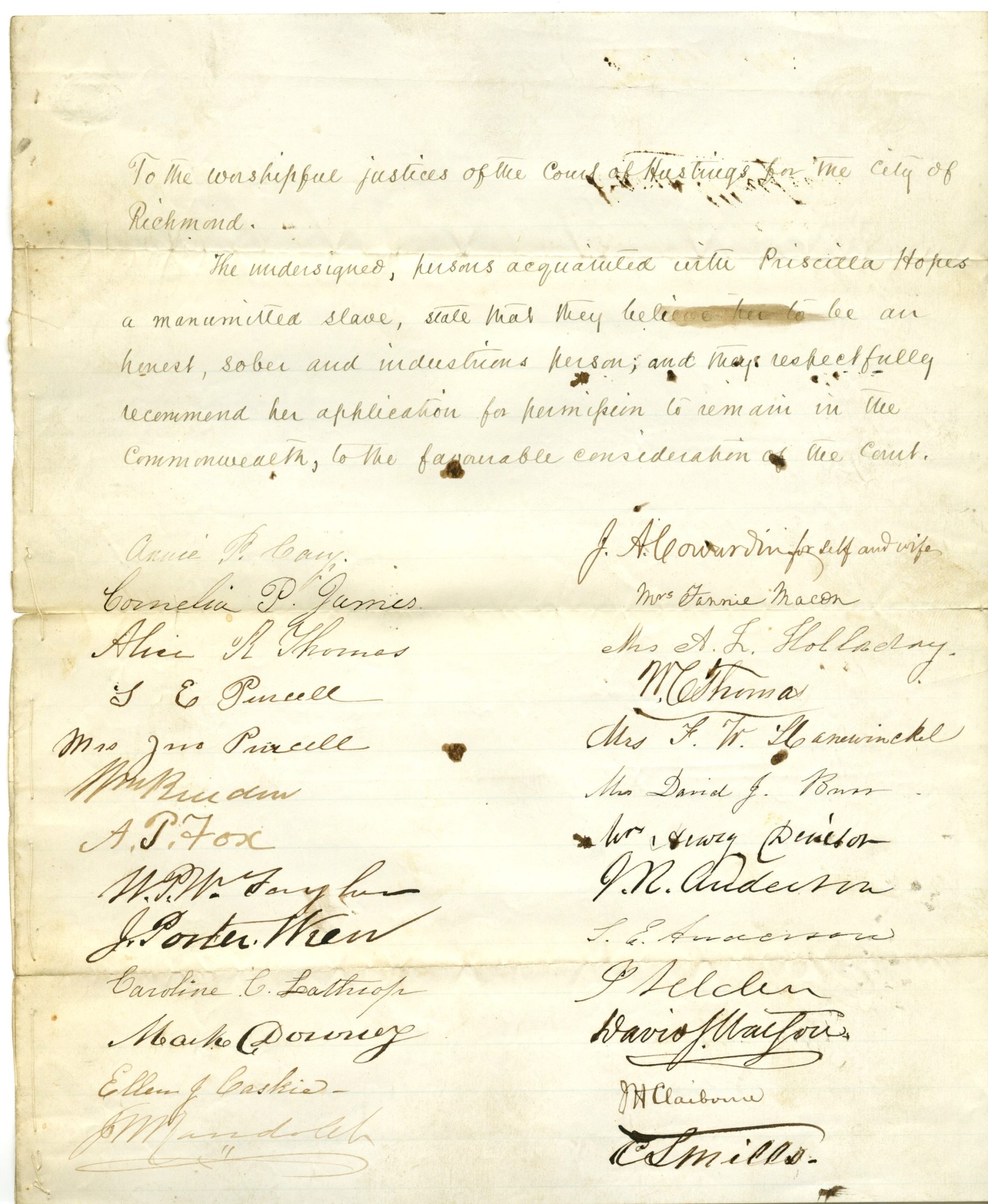 A Case Study of Freedom: John Hopes