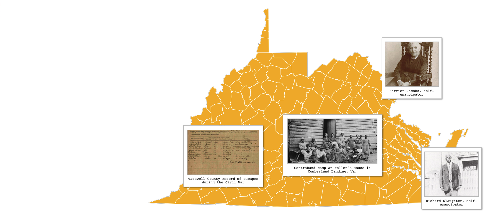 Fugitive Data Portraits: Self-Emancipation in Virginia